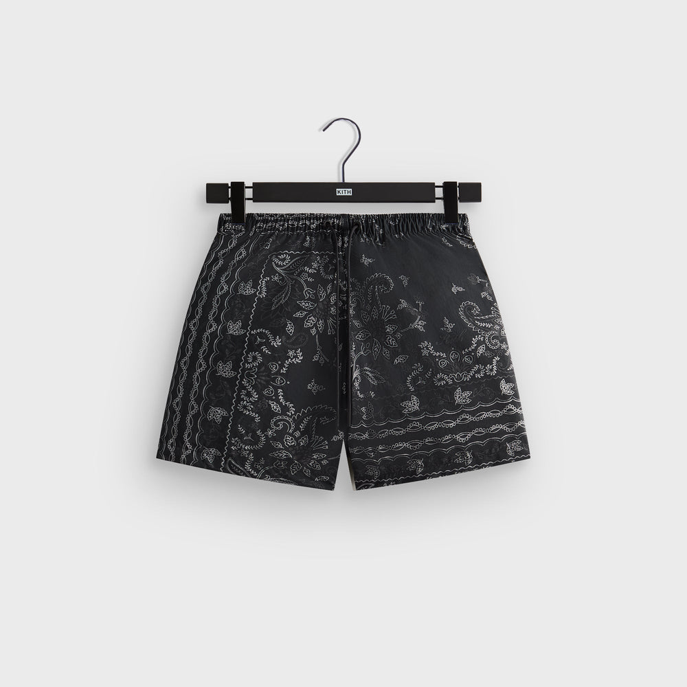 Kith Panelled Bandana Ashton Swim Short - Black | Kith Black