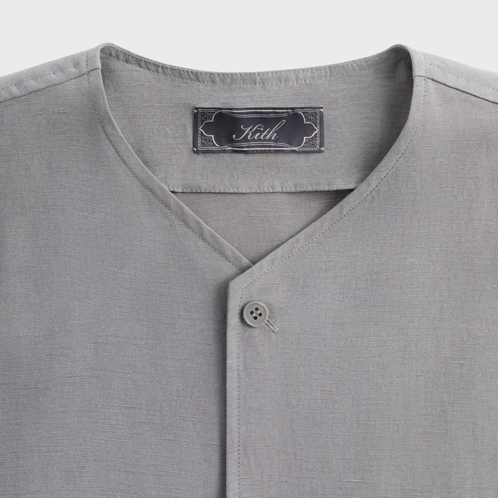 Kith Cupro Linen Caelen Shirt - Fin | Kith Fin