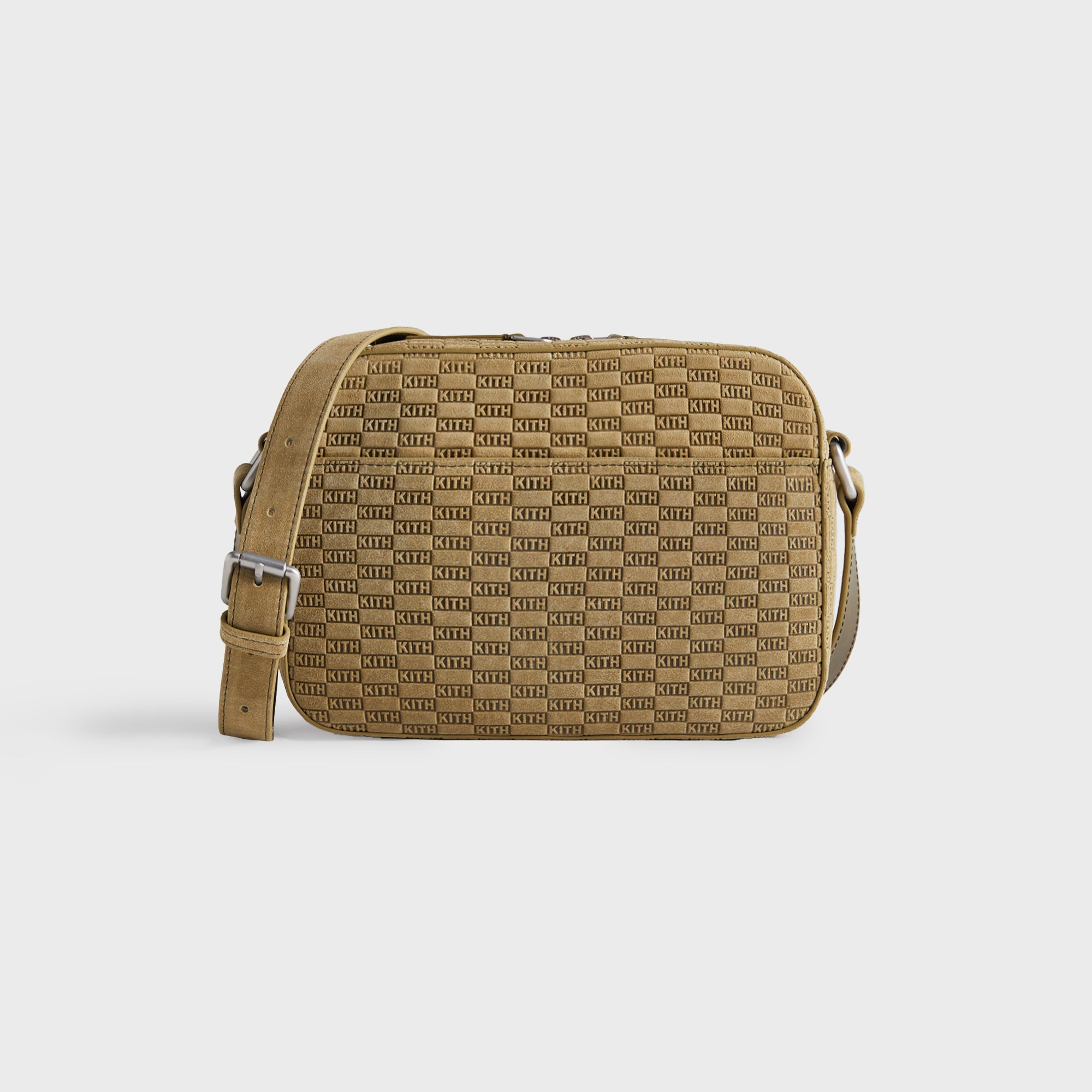 Kith Monogram Suede Camera Crossbody - Grit | Kith Grit