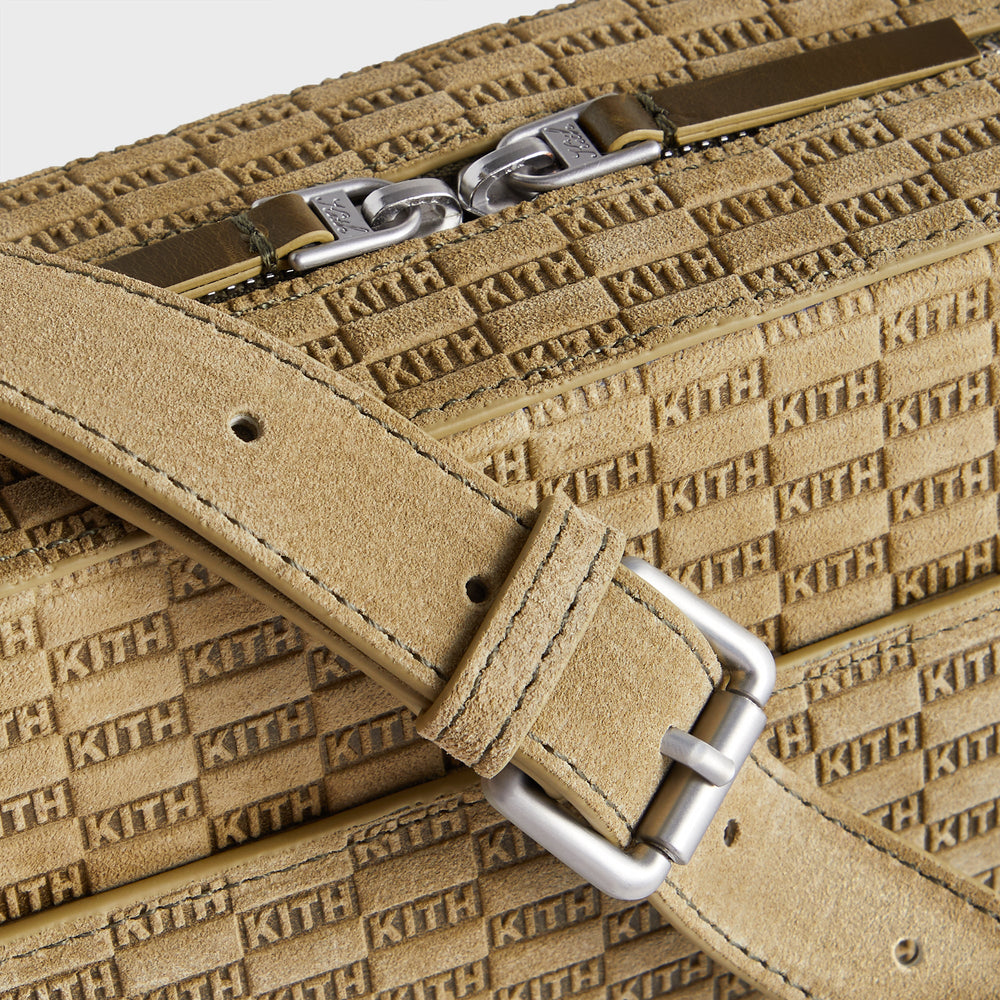 Kith Monogram Suede Camera Crossbody - Grit | Kith Grit