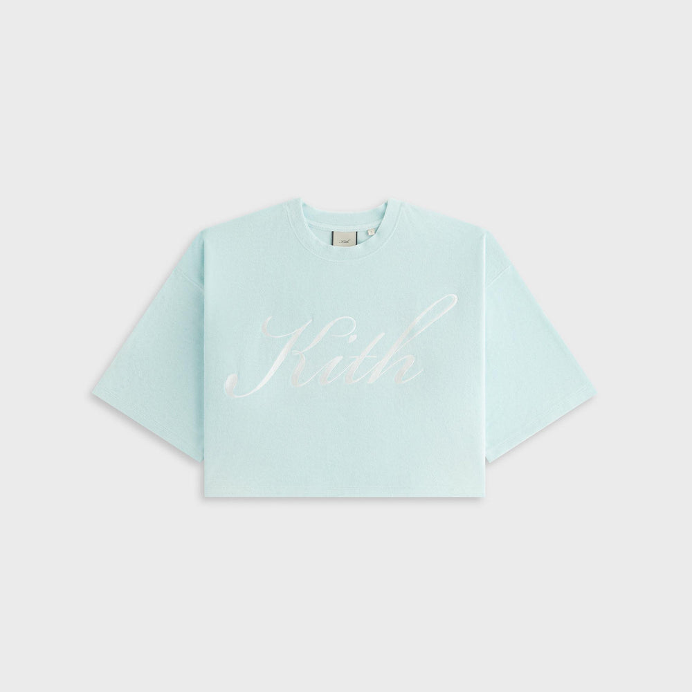 Kith Women Min Towel Terry Cropped Tee - Helium | Kith Helium