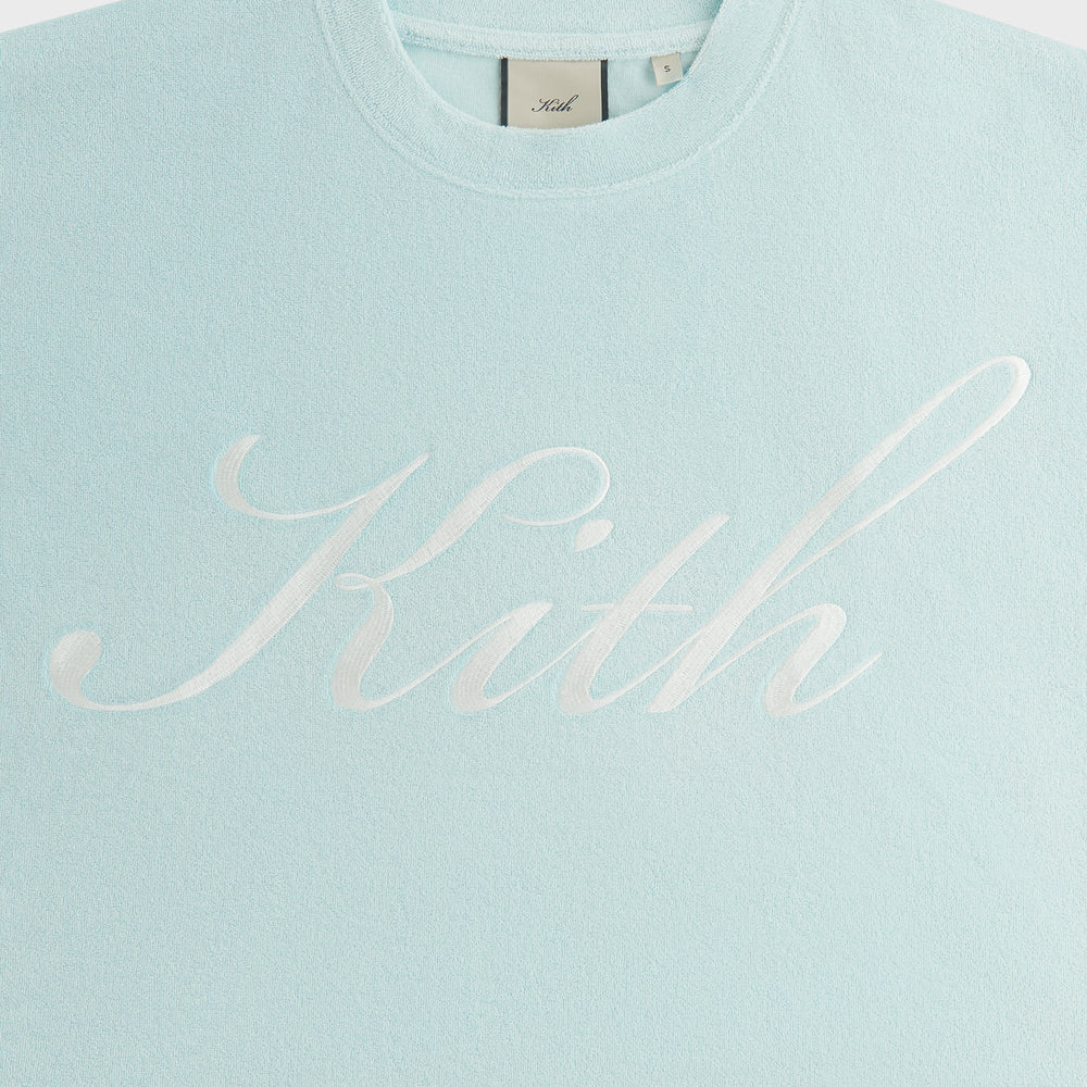 Kith Women Min Towel Terry Cropped Tee - Helium | Kith Helium