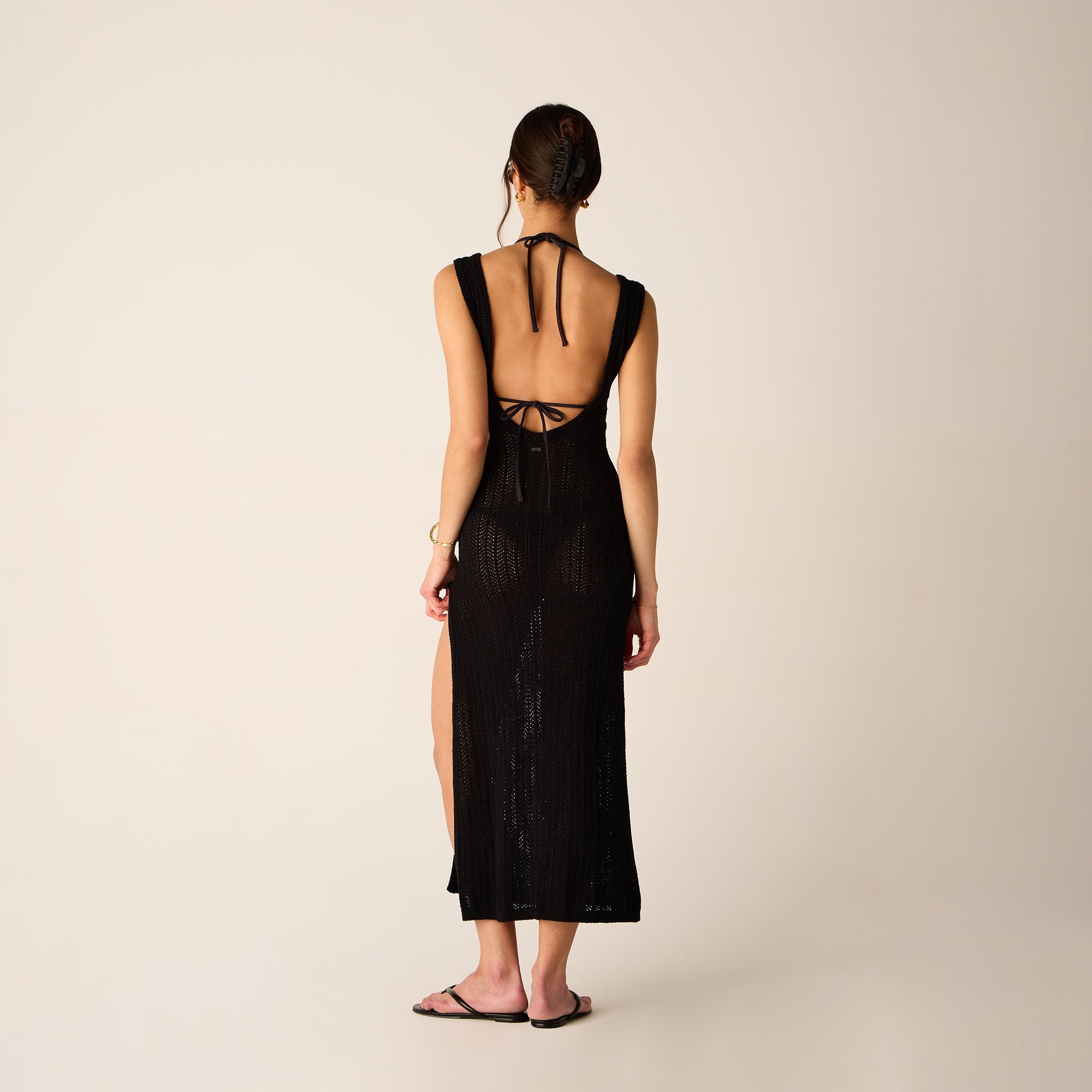 Kith Women Monroe Deep V-Neck Dress - Black | Kith Black