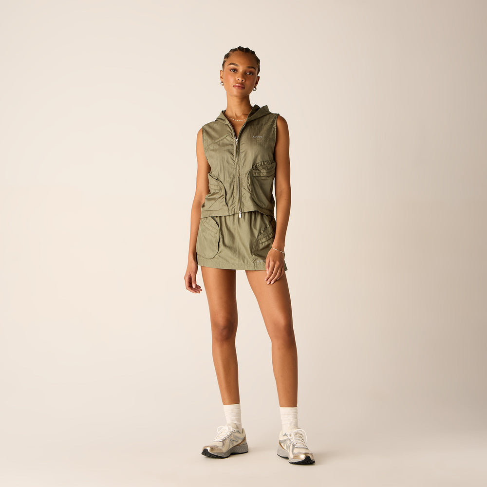 Kith Women Verena Sporty Hoodie Vest - Bay Breeze | Kith Bay Breeze