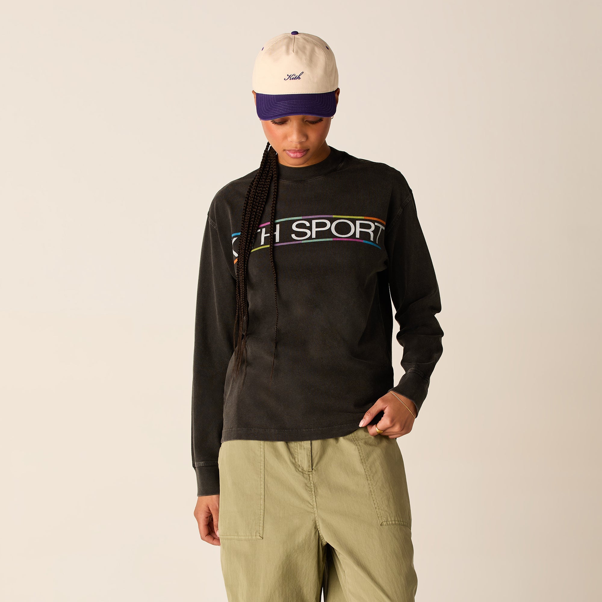 Kith Women Oversized Sonoma Multi Sport Long Sleeve - Black | Kith Black
