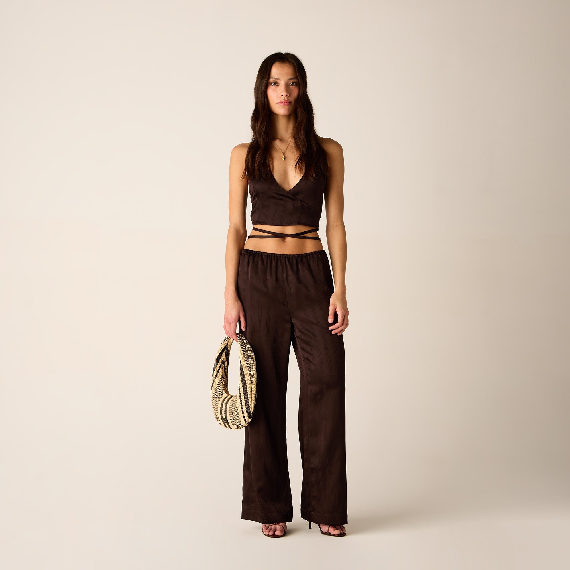 Kith Women Shir Crest Satin Wrap Vest - Incognito | Kith Incognito