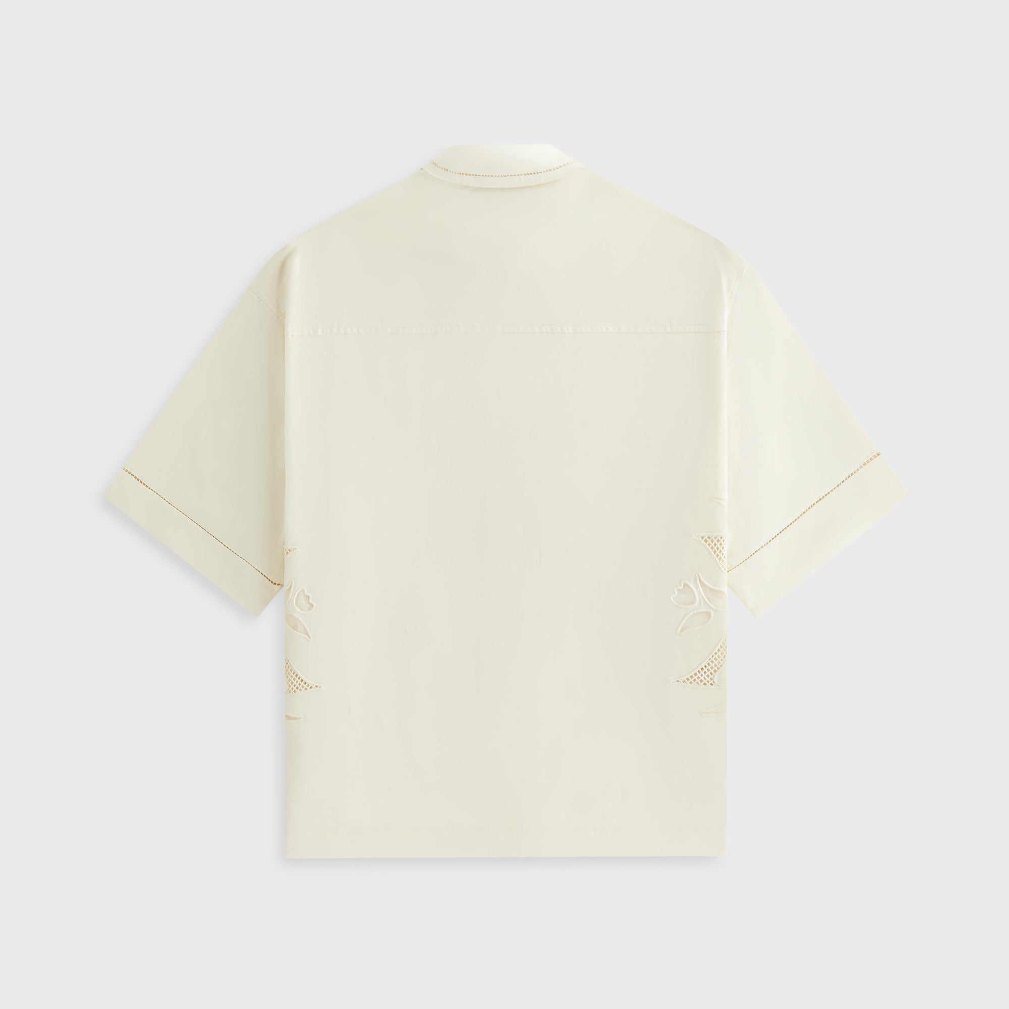 Kith Women Mari Broderie Crest Shirt - Waffle | Kith Waffle