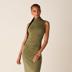 Kith Women Delphi Draped Sueded Gown - Canopy | Kith Canopy