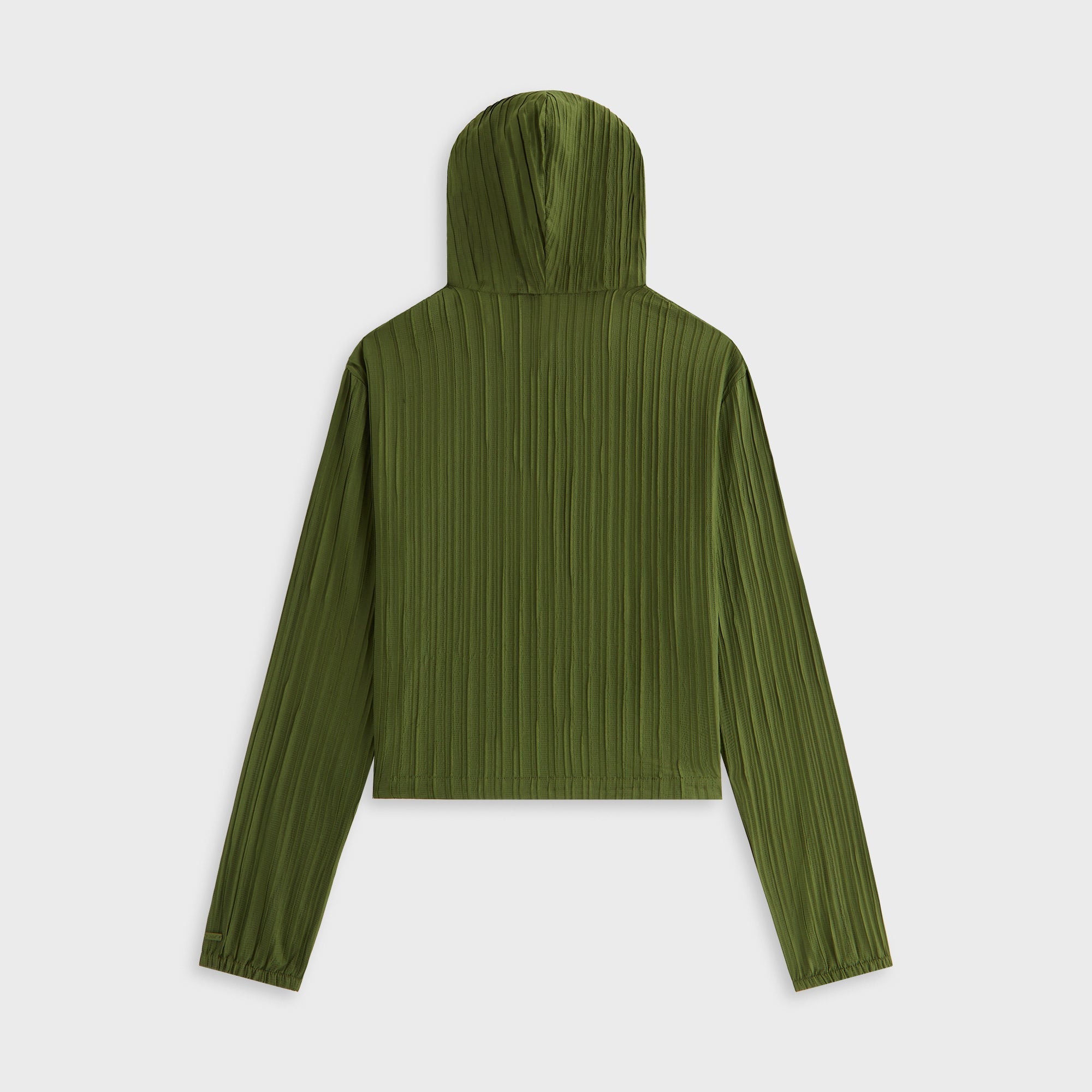 Kith Women Umi Plisse Drawstring Hoodie - Kelp | Kith Kelp