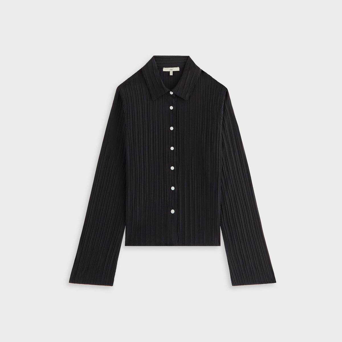 Kith Women Elvira Plisse Button Down Shirt - Ink | Kith Ink