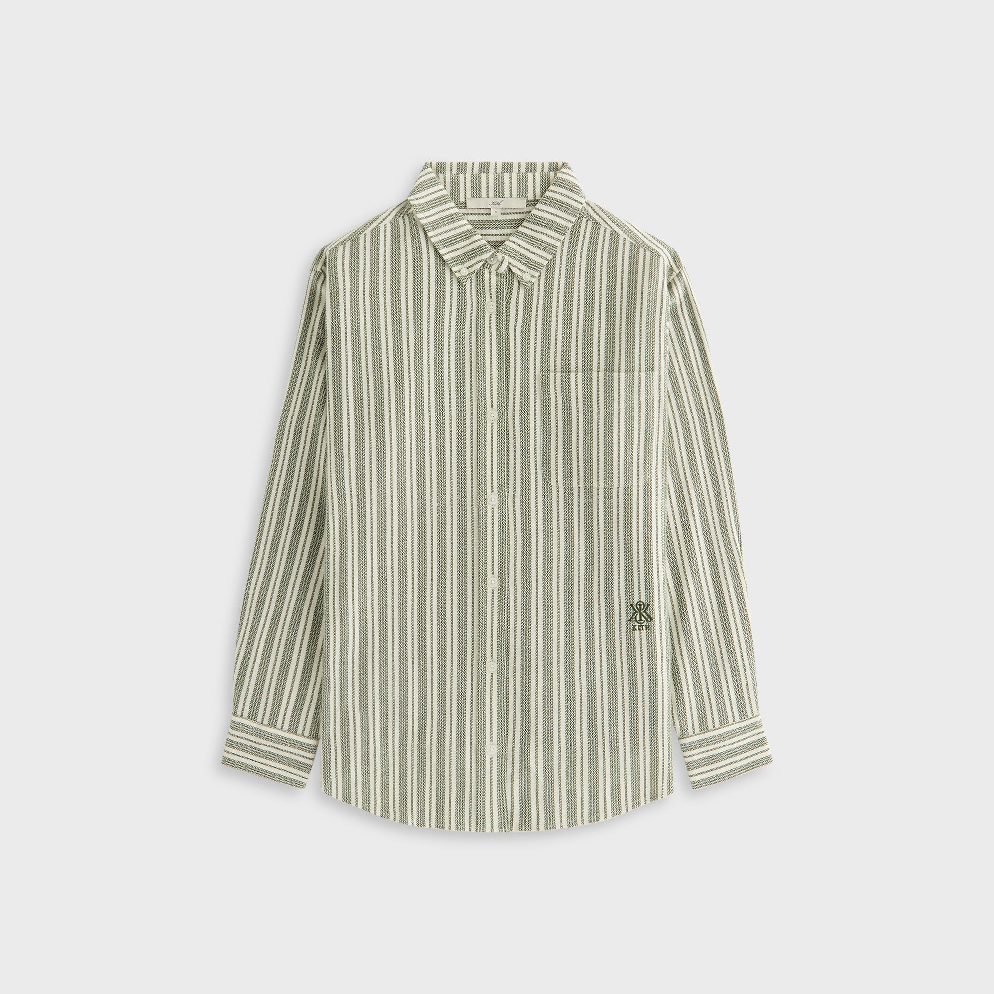 Kith Women Ora II Dobby Stripe Shirt - Turf | Kith Turf