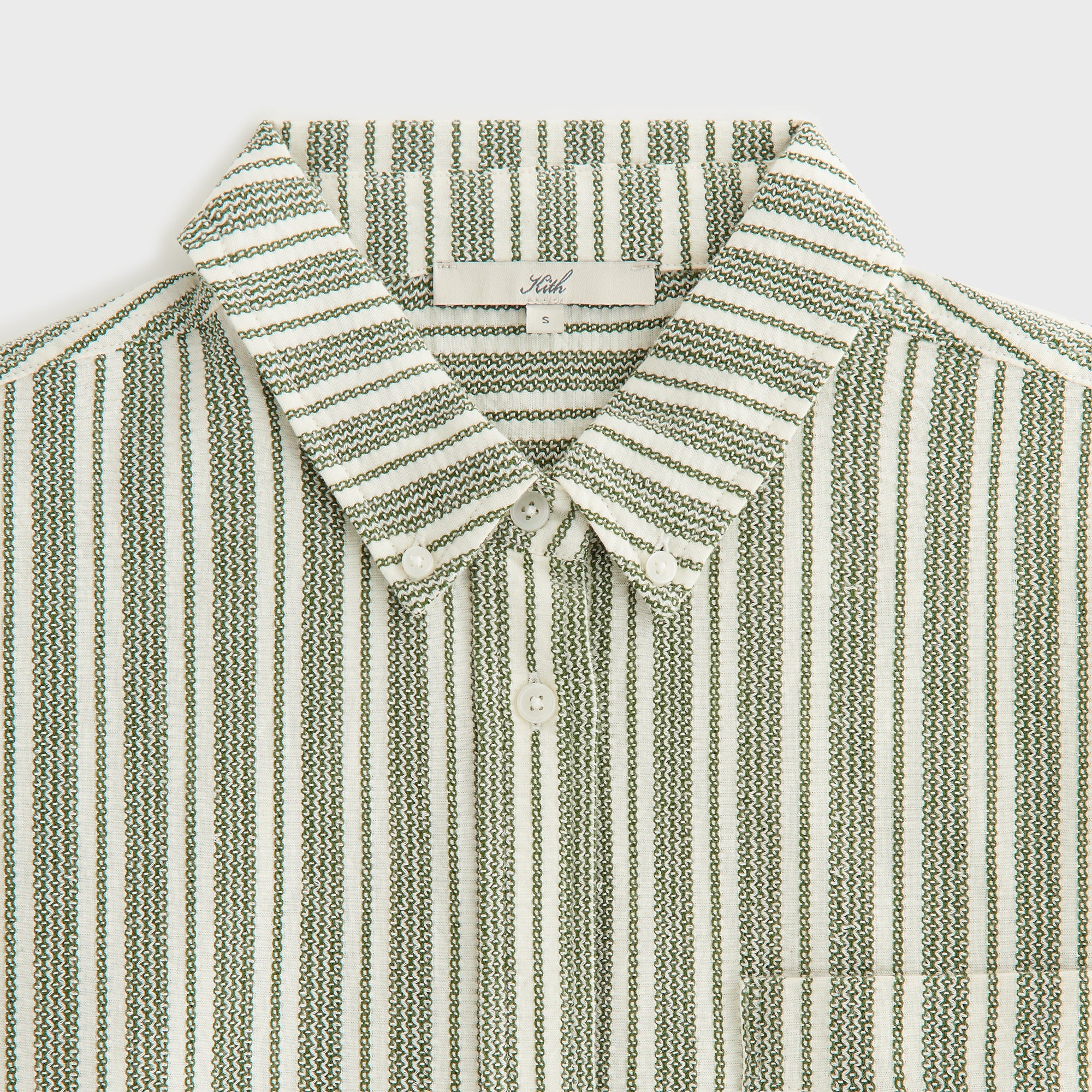 Kith Women Ora II Dobby Stripe Shirt - Turf | Kith Turf