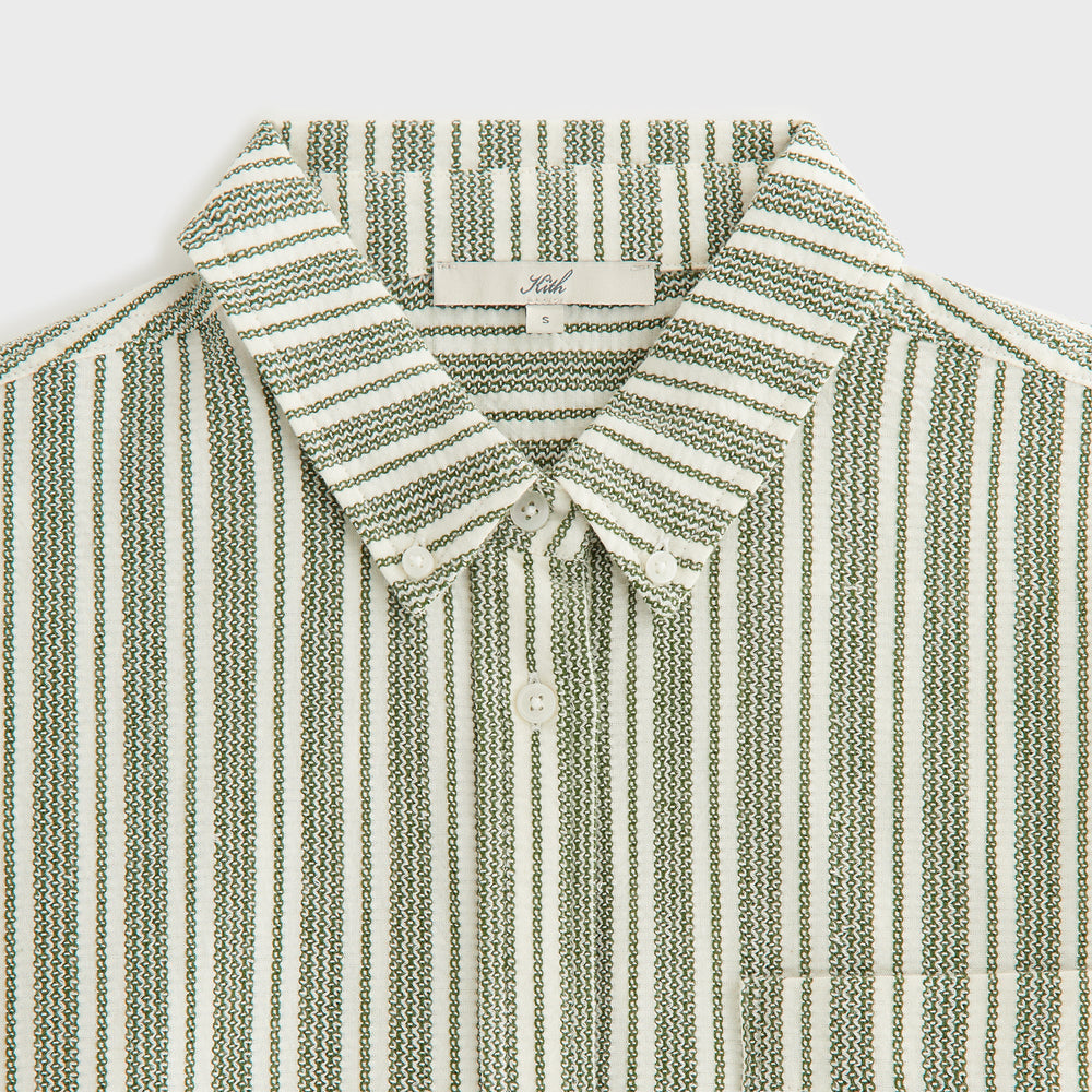 Kith Women Ora II Dobby Stripe Shirt - Turf | Kith Turf