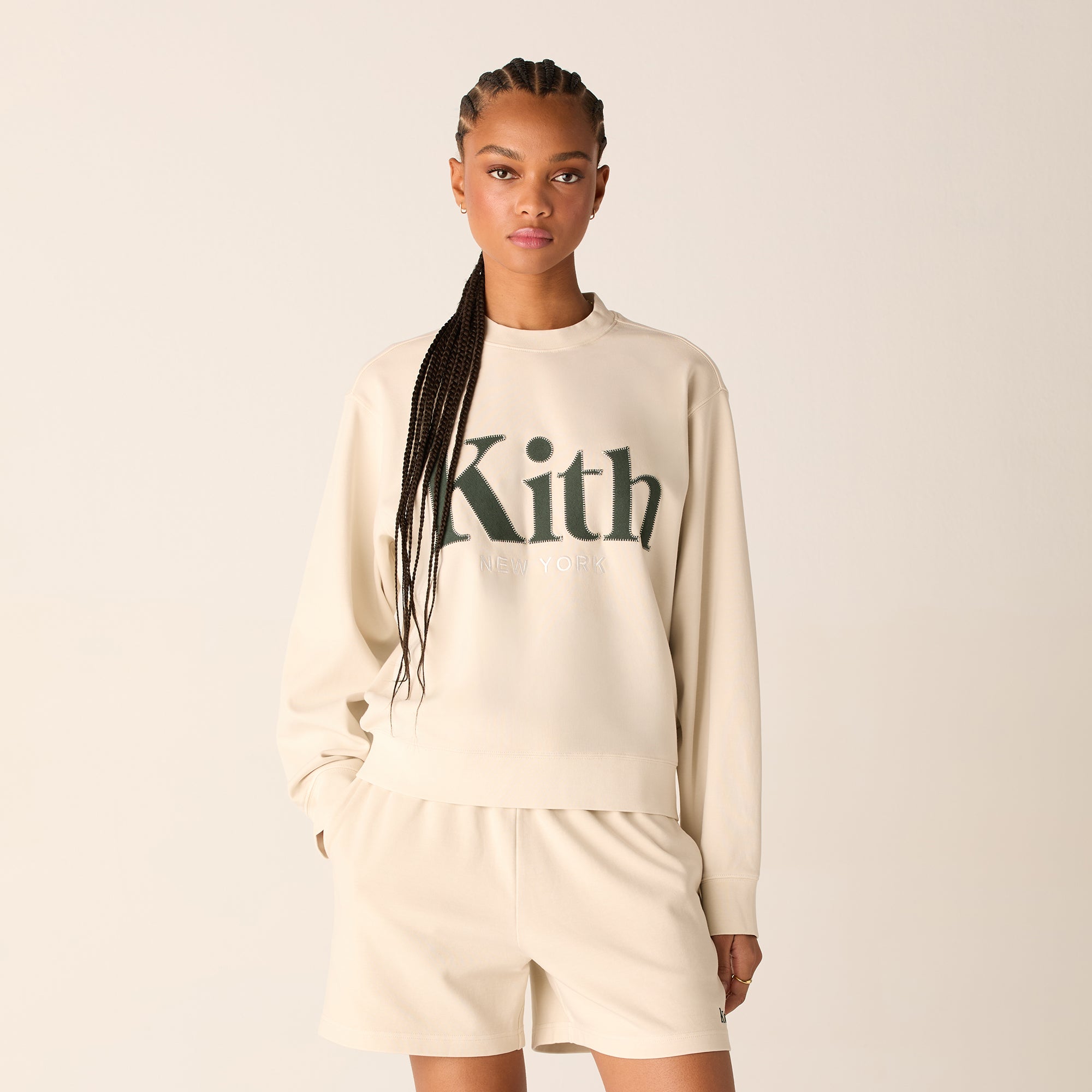Kith Women Asher New York Crewneck - Veil | Kith Veil