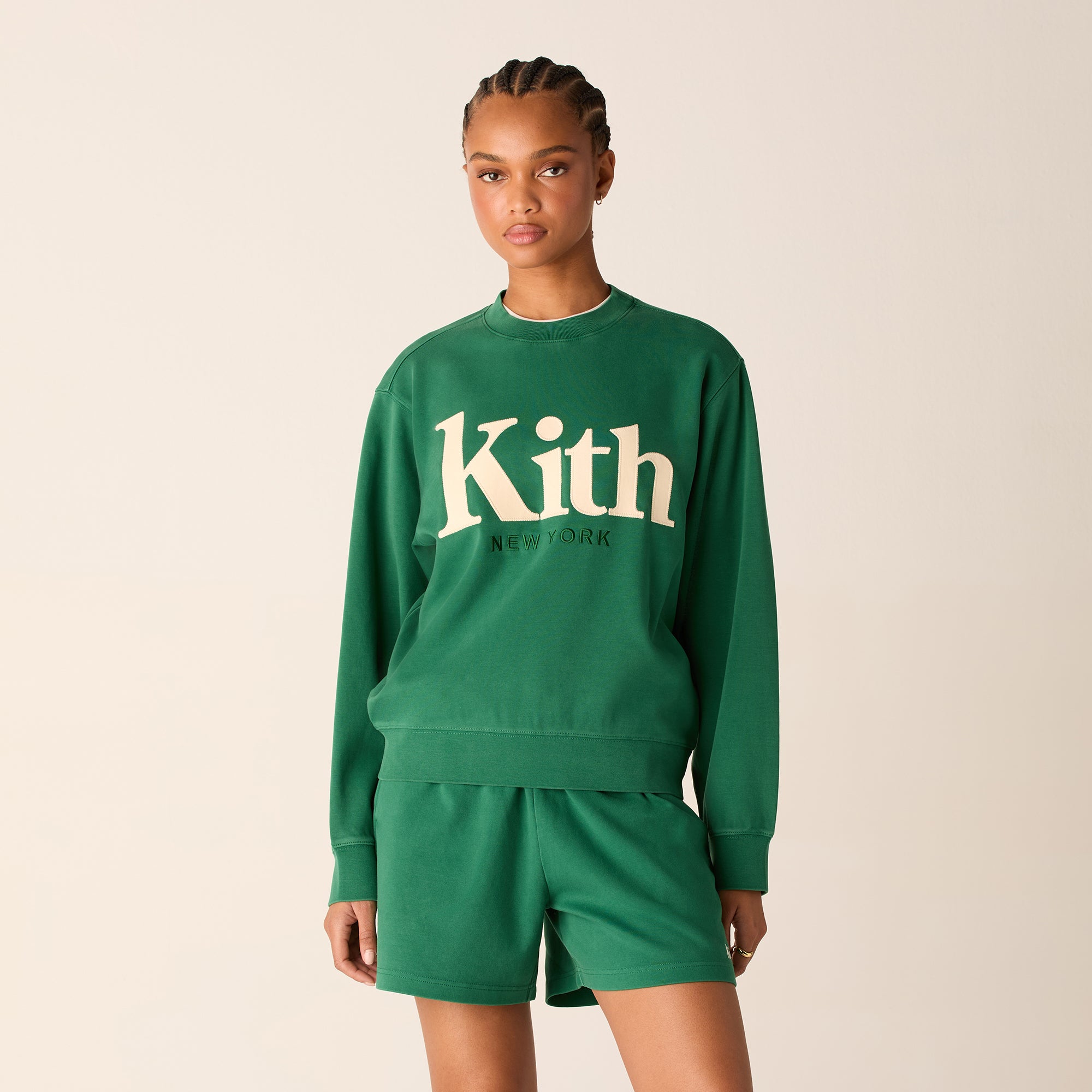 Kith Women Asher New York Crewneck - Newt | Kith Newt