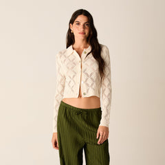 Kith Women Tori Crochet Knit Top - Silk | Kith Silk