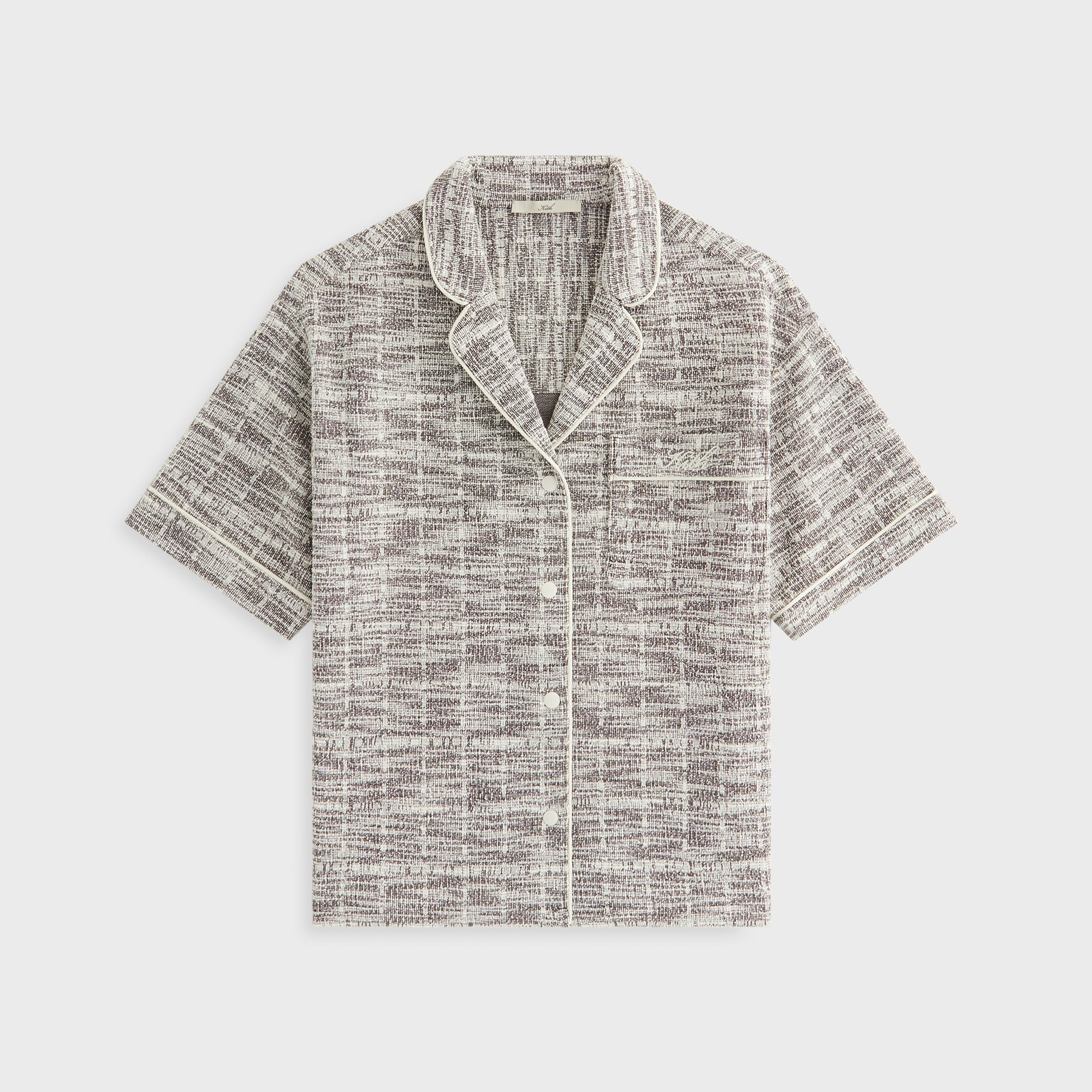 Kith Women Tweed Camp Shirt - Kindling | Kith Kindling
