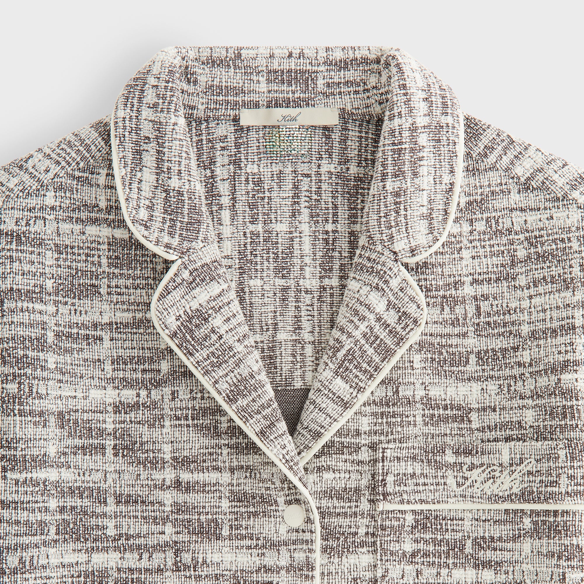 Kith Women Tweed Camp Shirt - Kindling | Kith Kindling