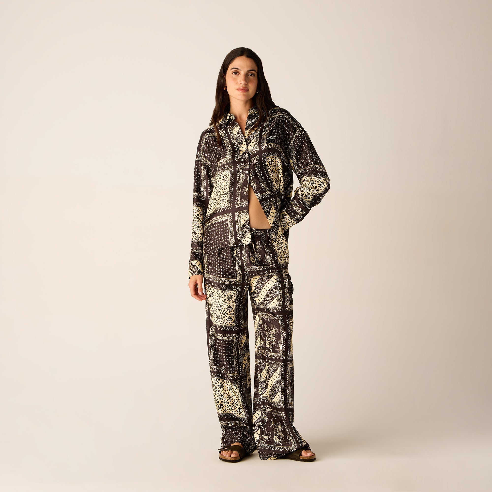 Kith Women Siena Batik Block Print Shirt - Incognito | Kith Incognito