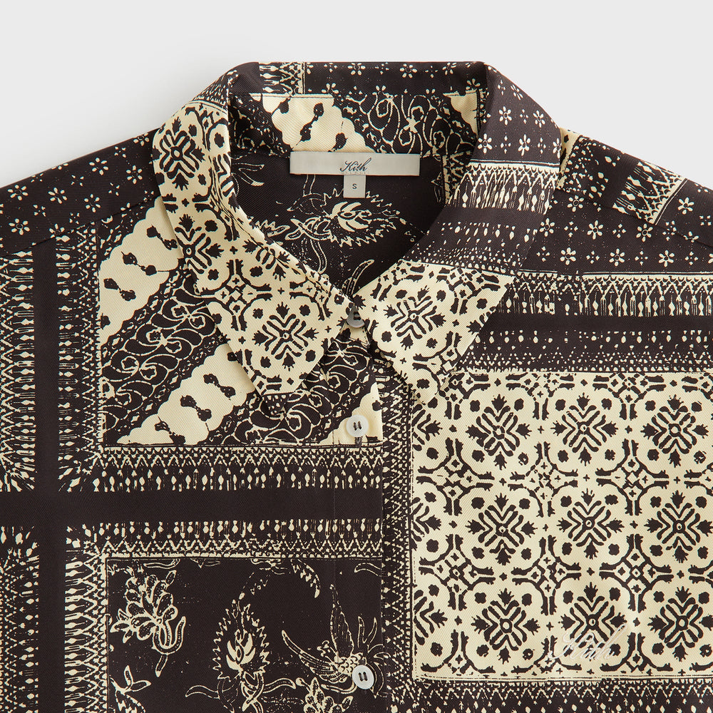 Kith Women Siena Batik Block Print Shirt - Incognito | Kith Incognito