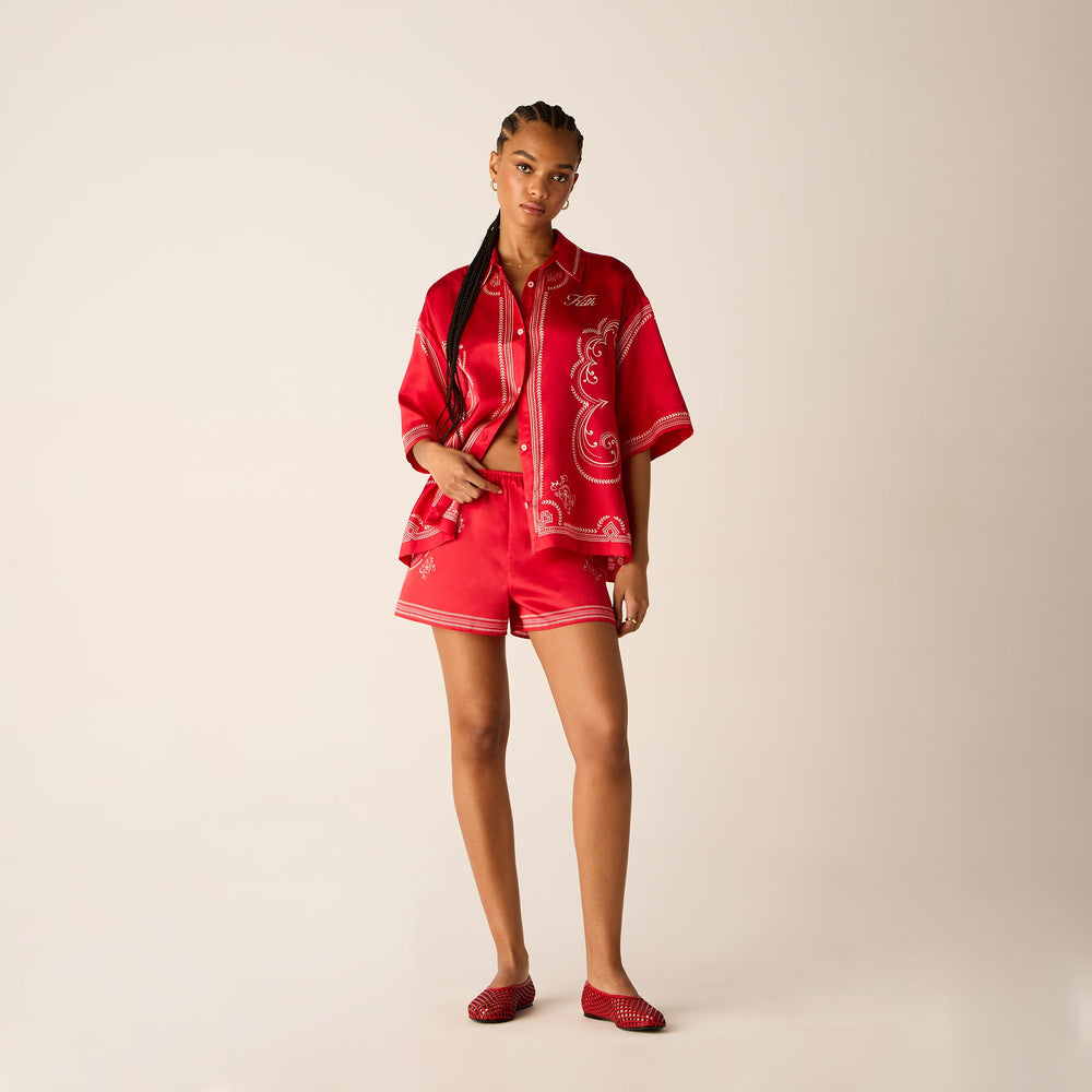 Kith Women Mari Medallion Shirt - Fame | Kith Fame