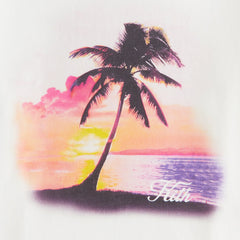 Kith Women Sunset Palm Mulberry Vintage Tee - White | Kith White