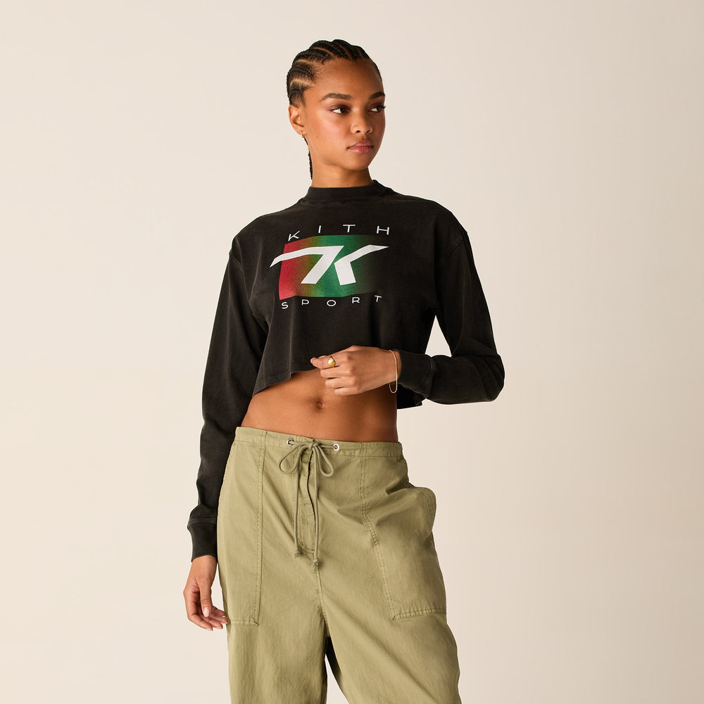 Kith Women Jasper Gradient Sport Long Sleeve - Black | Kith Black