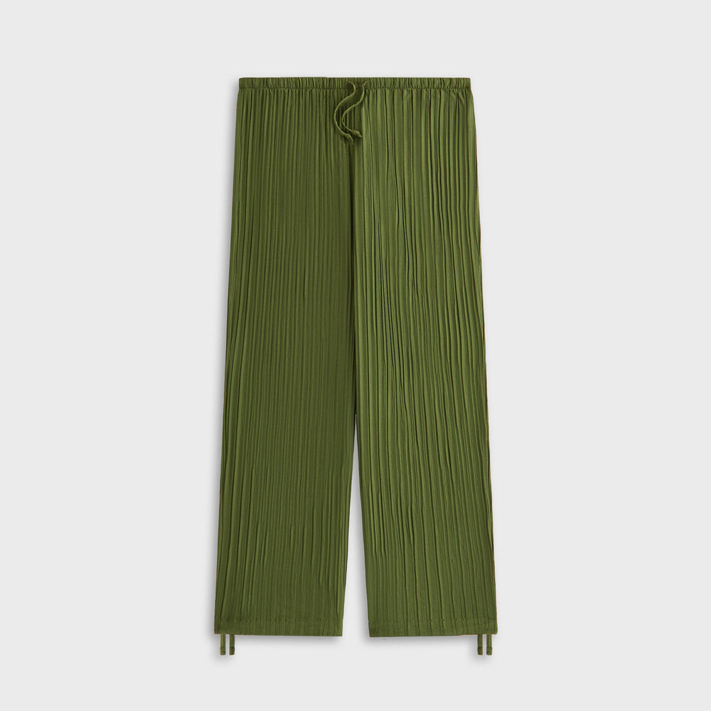 Kith Women Kavi II Plisse Drawstring Pant - Kelp | Kith Kelp