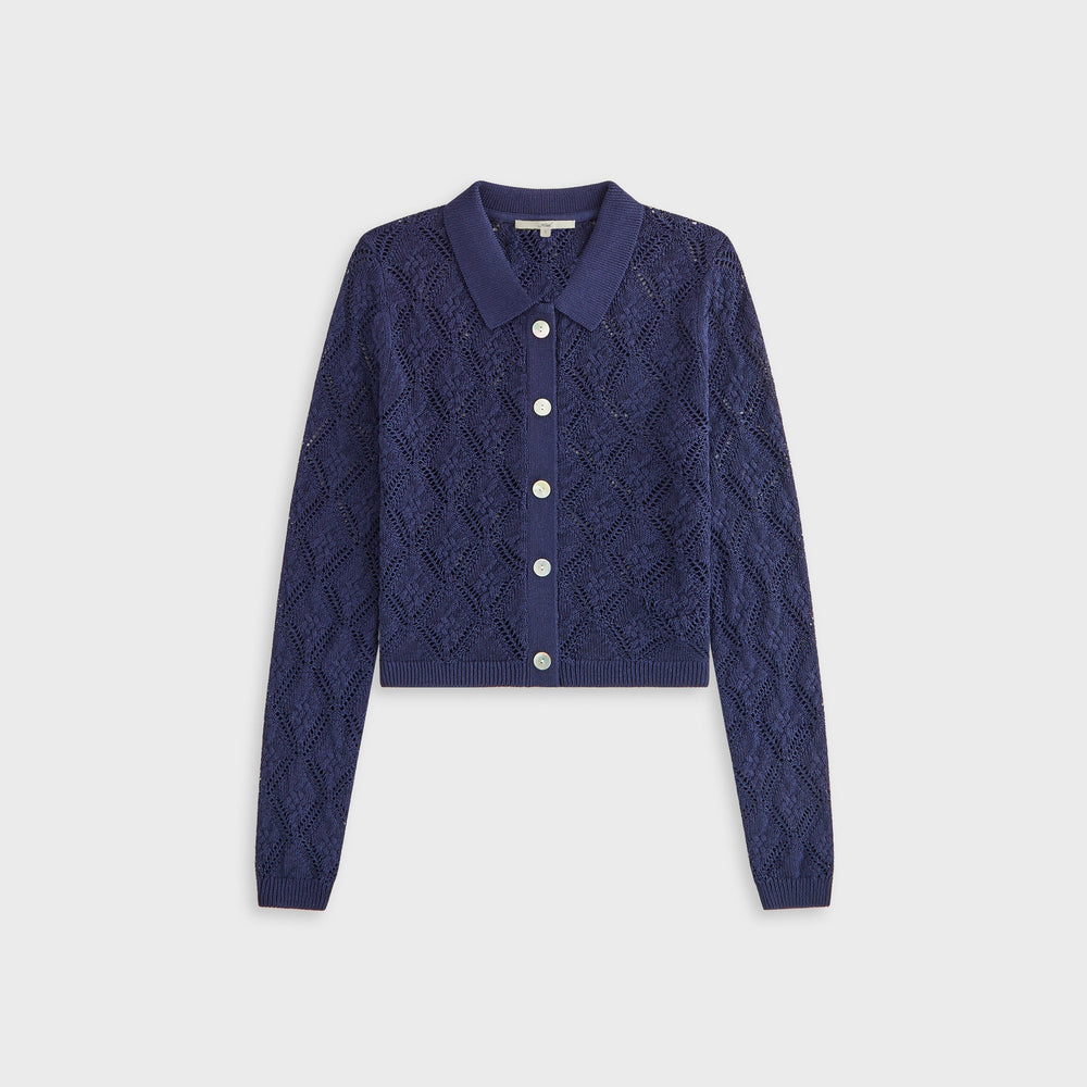 Kith Women Tori Crochet Knit Top - Nocturnal | Kith Nocturnal