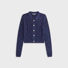 Kith Women Tori Crochet Knit Top - Nocturnal | Kith Nocturnal