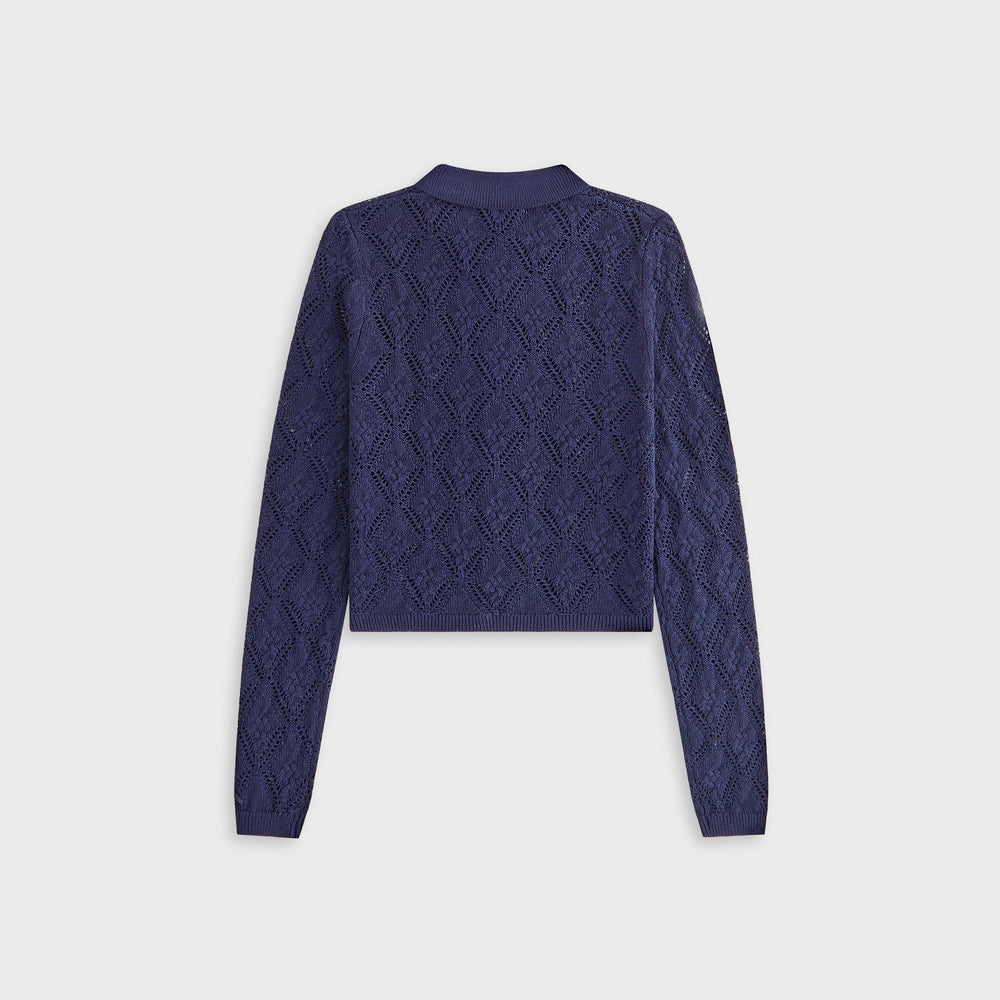 Kith Women Tori Crochet Knit Top - Nocturnal | Kith Nocturnal