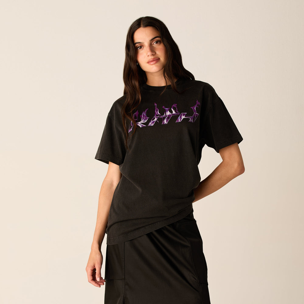 Kith Women Vintage Flame Tee - Black | Kith Black