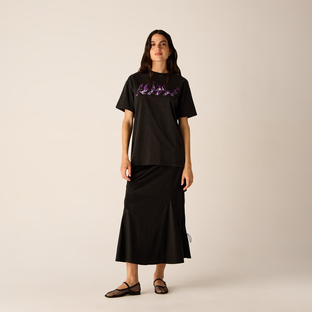Kith Women Vintage Flame Tee - Black | Kith Black