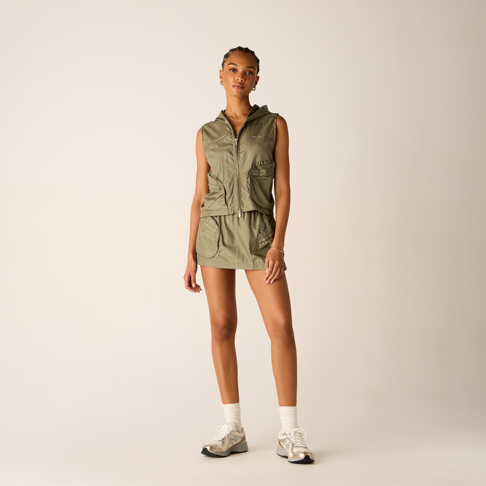 Kith Women Lowen II Sporty Mini Skirt - Bay Breeze | Kith Bay Breeze