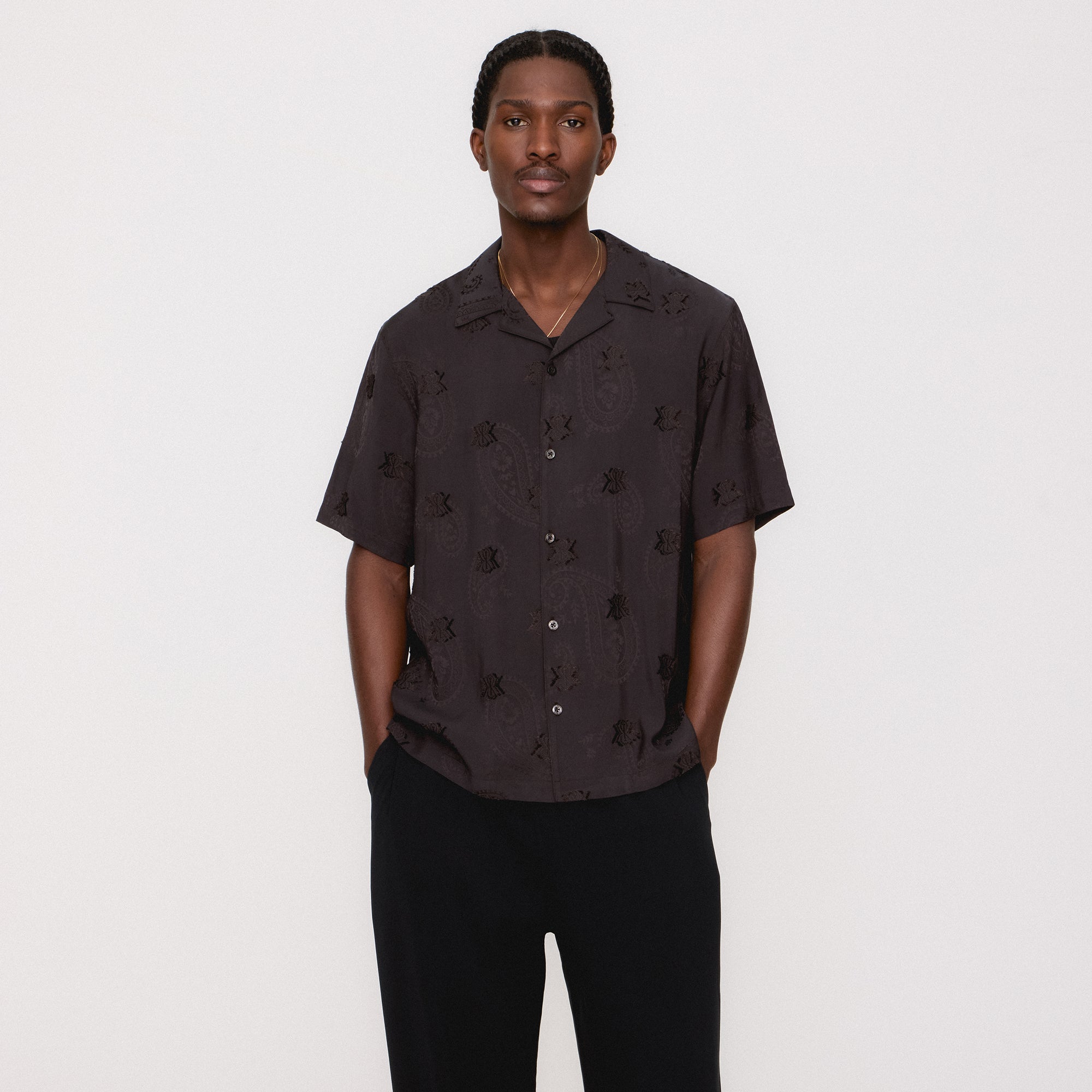 Kith Short Sleeve Thompson Camp Collar Shirt - Kindling | Kith Kindling