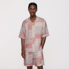 Kith Silk Lyocell Bandana Reade Shirt - Pink Opal | Kith Pink Opal