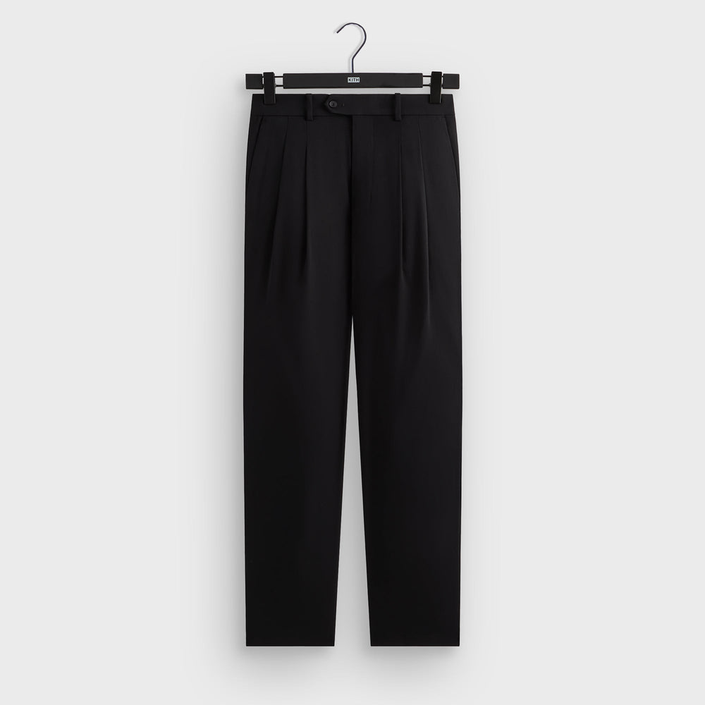 &Kin Kylan Pleated Trouser - Black | Kith Black