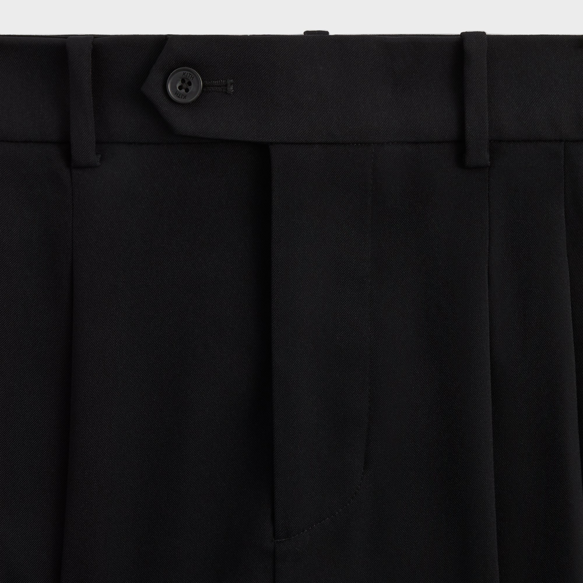 &Kin Kylan Pleated Trouser - Black | Kith Black