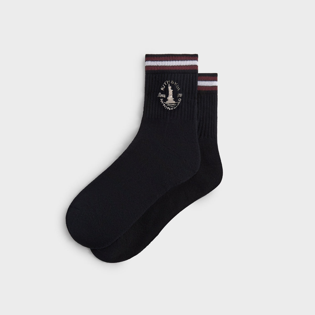 Kith & Kin Logo Mid Crew Sock - Nocturnal | Kith Nocturnal