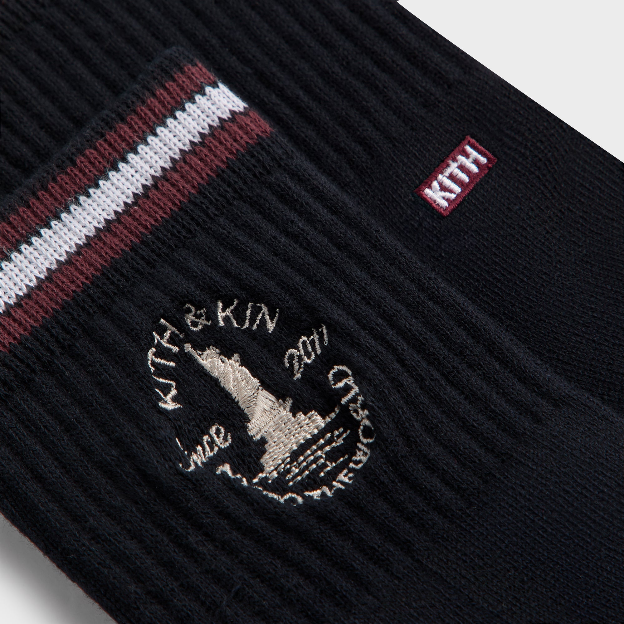 Kith & Kin Logo Mid Crew Sock - Nocturnal | Kith Nocturnal