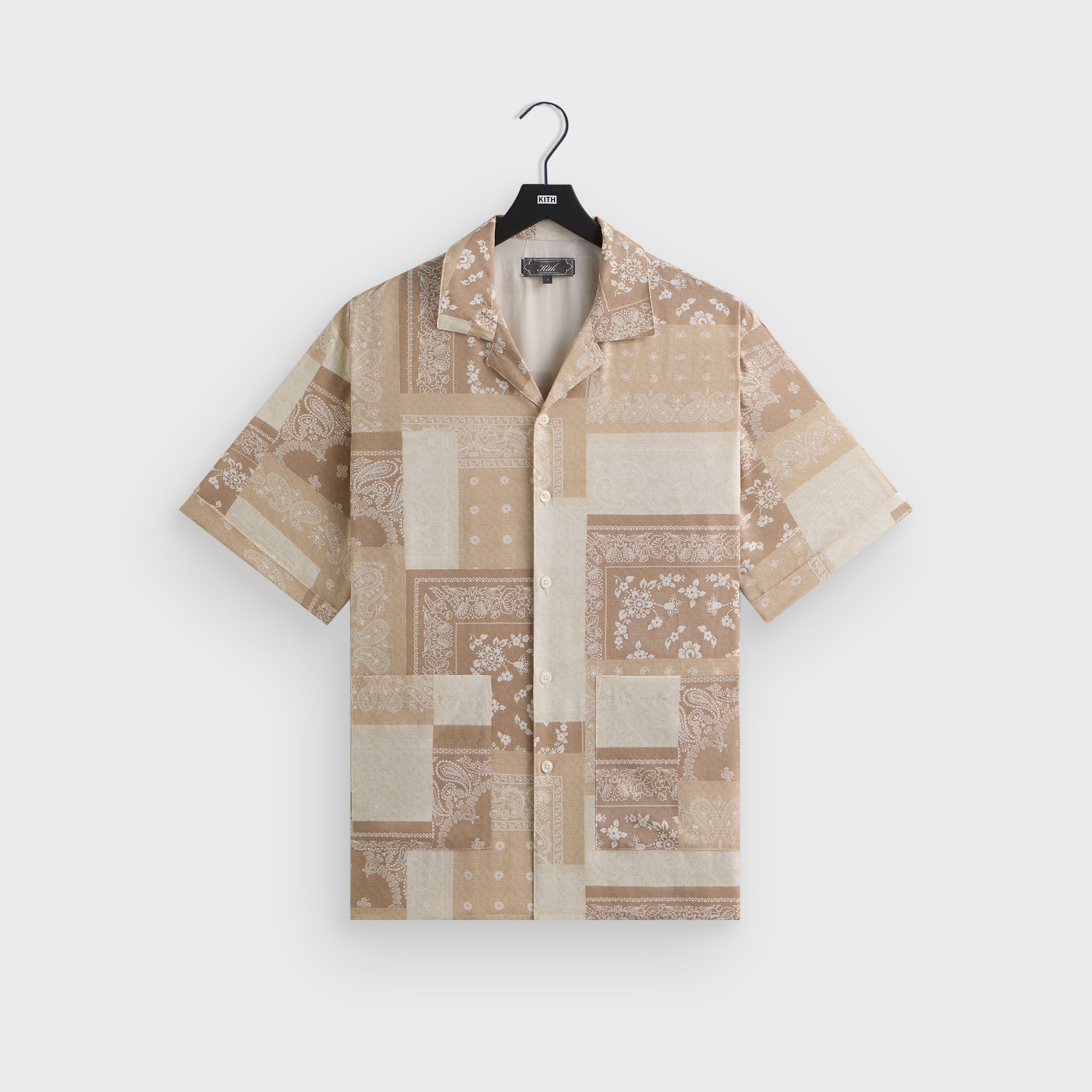Kith Silk Lyocell Bandana Reade Shirt - Canvas | Kith Canvas