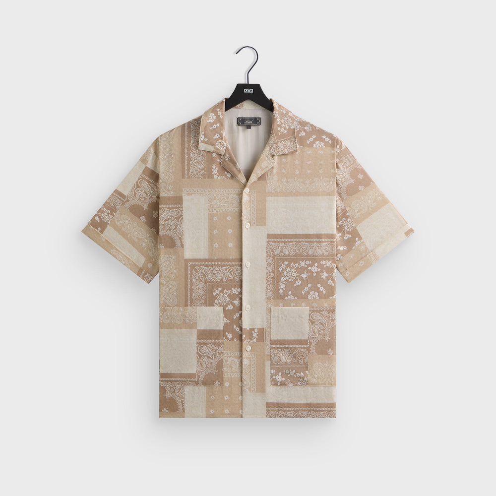 Kith Silk Lyocell Bandana Reade Shirt - Canvas | Kith Canvas