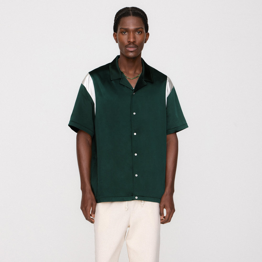 &Kin Washed Satin Landon Souvenir Shirt - Stadium | Kith Stadium