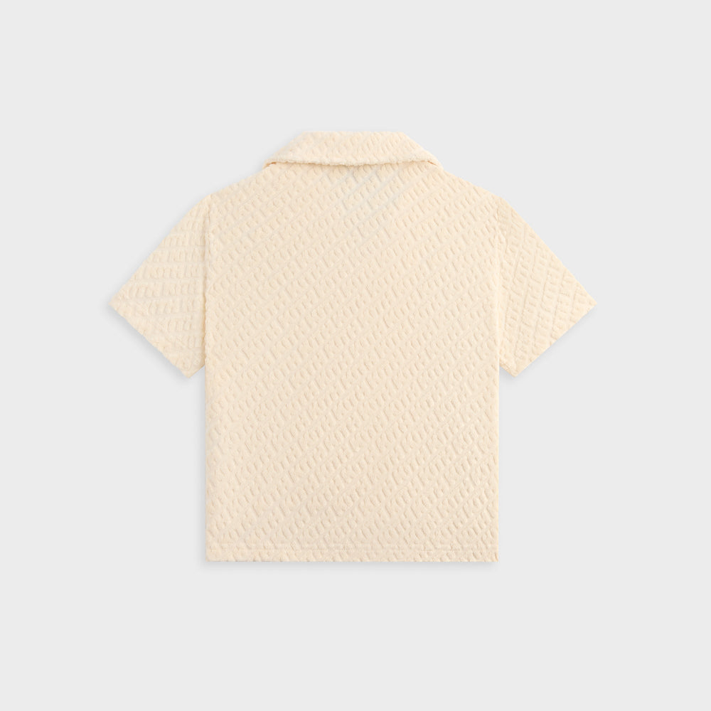 Kith Kids Monogram Terry Camp Shirt - Silk | Kith Silk