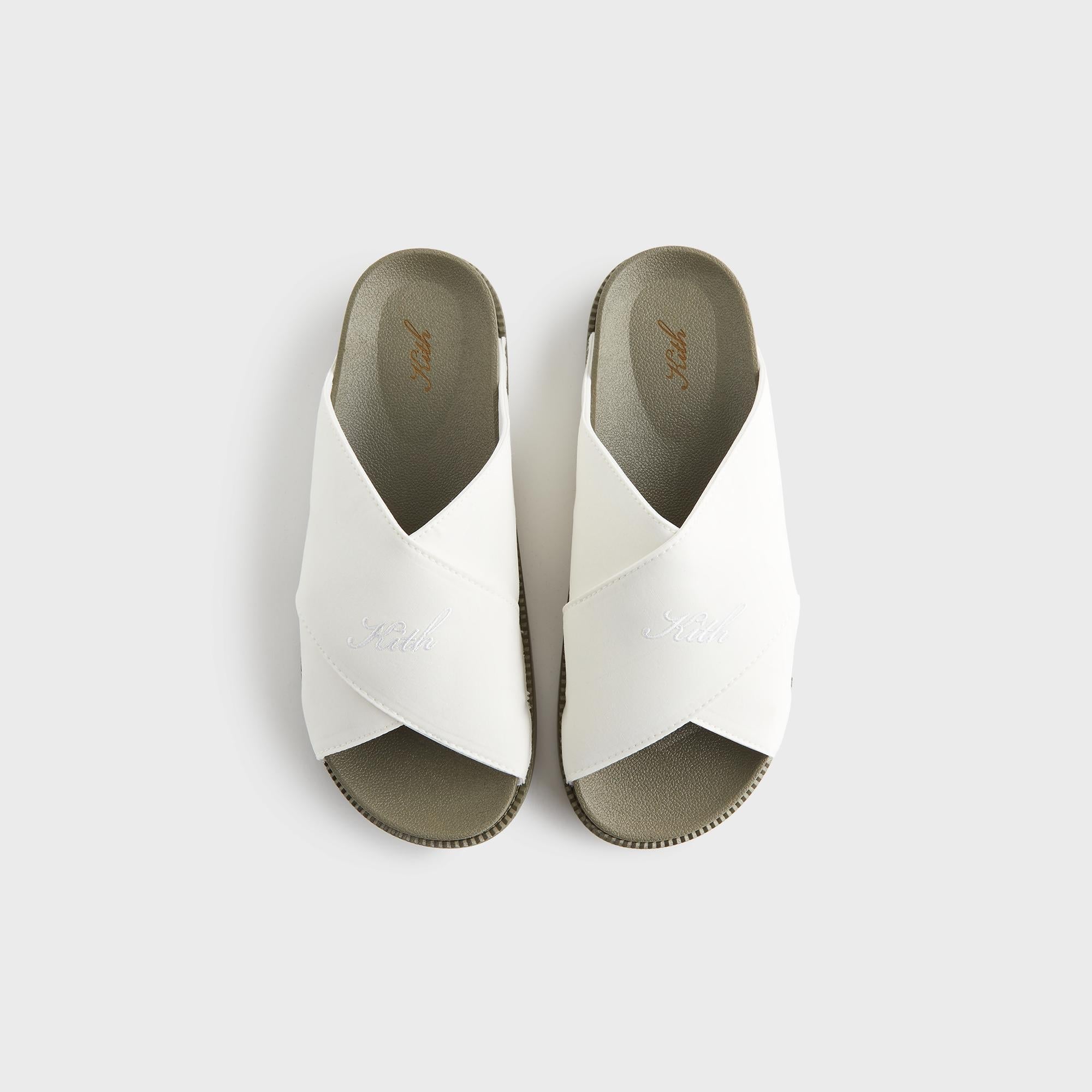 Kith Women Criss Cross Slides - Silk | Kith Silk