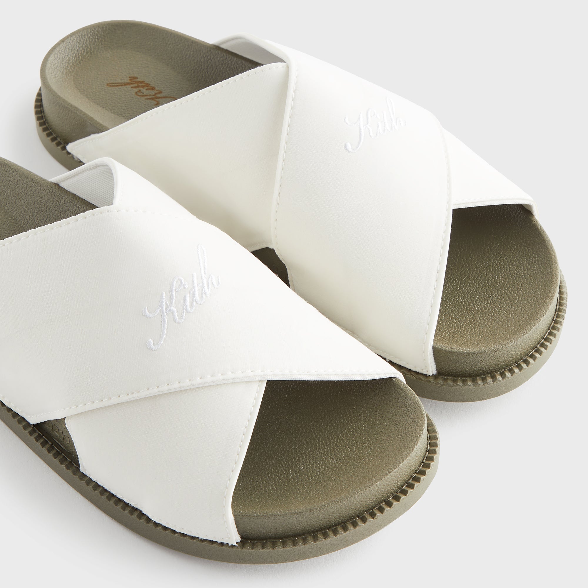 Kith Women Criss Cross Slides - Silk | Kith Silk