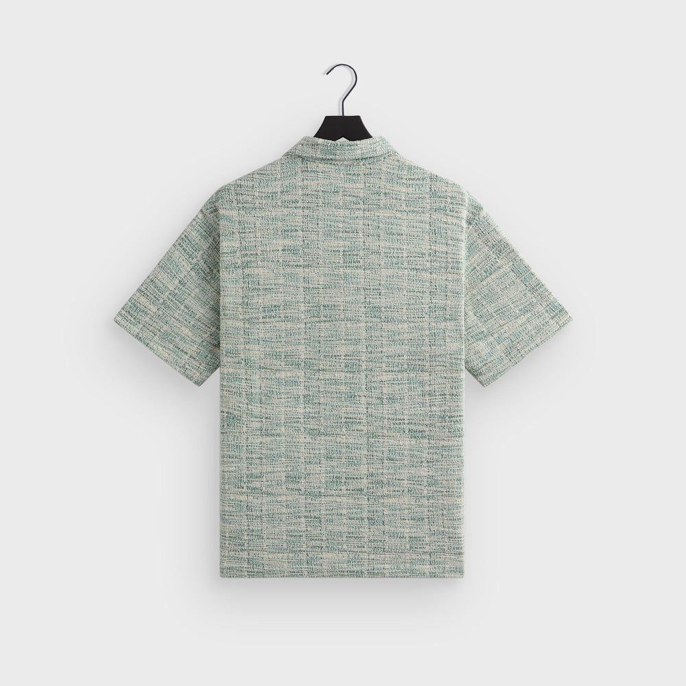Kith Tweed Short Sleeve Boxy Collared Overshirt - Mykonos | Kith Mykonos