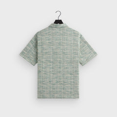 Kith Tweed Short Sleeve Boxy Collared Overshirt - Mykonos | Kith Mykonos