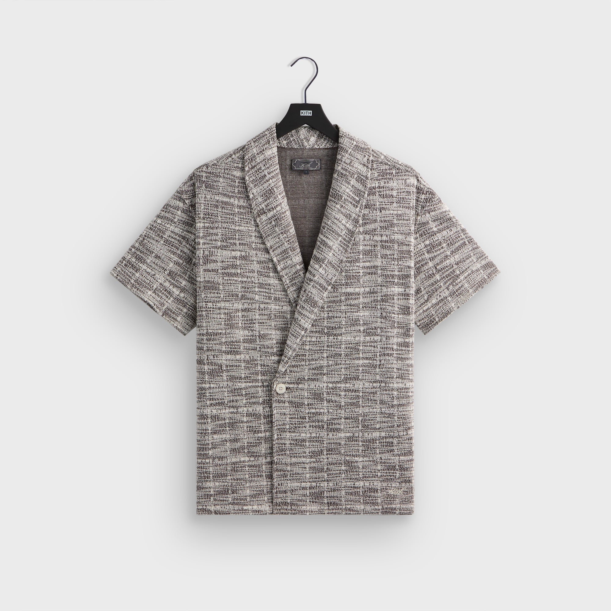 Kith Tweed Short Sleeve Thompson Crossover Shirt - Kindling | Kith Kindling