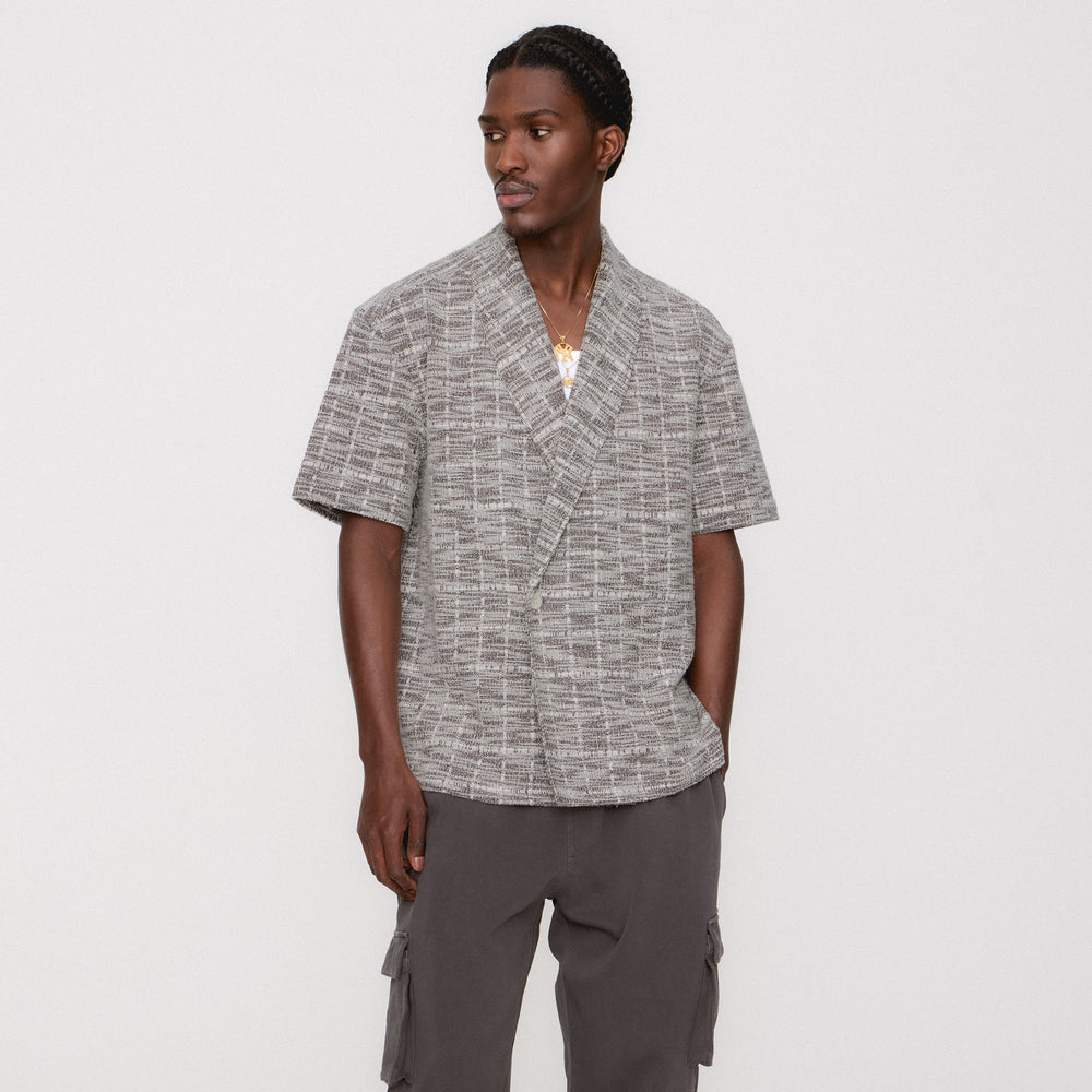 Kith Tweed Short Sleeve Thompson Crossover Shirt - Kindling | Kith Kindling